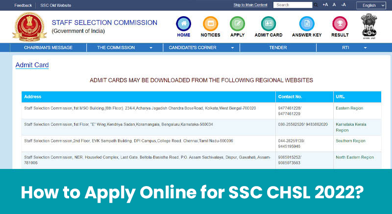 How to Apply Online for SSC CHSL 2022?